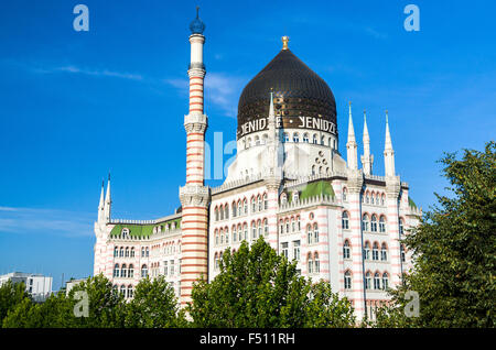 Yenidze, die aussehen wie eine Moschee, verwendet eine Zigarette Manufaktur werden Stockfoto