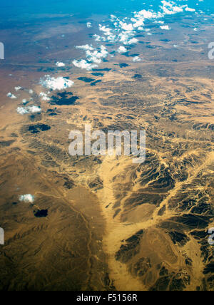 Schöne Wüstenlandschaften in Nord-Sinai, Ägypten. Stockfoto