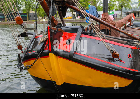 Schiffe - Exponate der niederländischen Schifffahrtsmuseum in Amsterdam Stockfoto