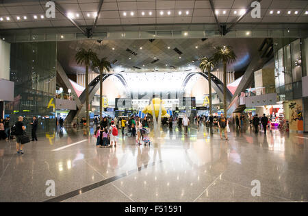 Der schöne Hamad International Airport in Katar. Stockfoto