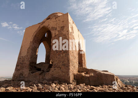 Qubbet el-Hawa-Grab des Windes, der gewölbte muslimischen Schrein in der Adligen Gräber, Aswan, Oberägypten Stockfoto