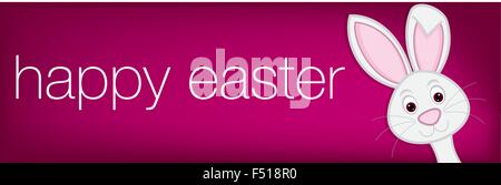 Osterhase-Banner im Vektorformat versteckt. Stock Vektor
