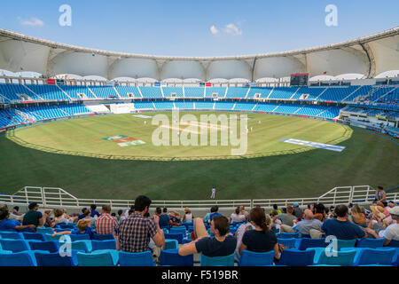 Cricket Testspiel Btwn England und Pakistan im Oktober 2015 in Dubai International Cricket Stadion Dubai Vereinigte Arabische Emirate Stockfoto