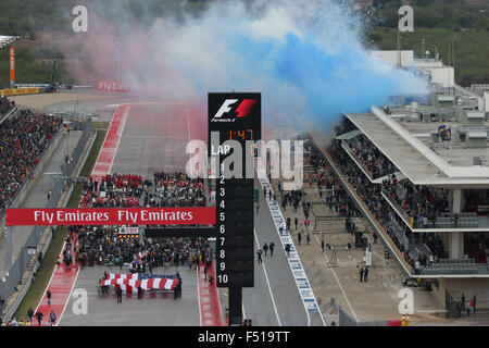 Austin, Texas, USA. 25. Oktober 2015. Motorsport: FIA Formula One World Championship 2015, Grand Prix der USA, Raster Credit: Dpa picture-Alliance/Alamy Live News Stockfoto