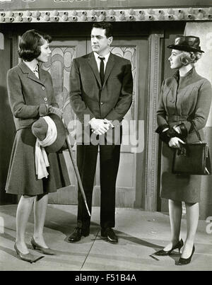 Der Schauspieler Rock Hudson, Paula Prentiss und Maria Perschy in einer Szene aus dem Film "Mannes Lieblingssport?", USA Stockfoto