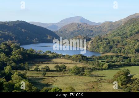 Llyn Gwynant See Nant Gwynant Valley Snowdonia Nationalpark Wales Cymru UK GB Stockfoto