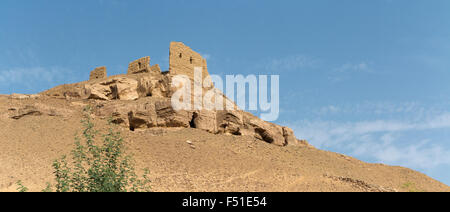 Qubbet el-Hawa-Grab des Windes, der gewölbte muslimischen Schrein in der Adligen Gräber, Aswan, Oberägypten Stockfoto