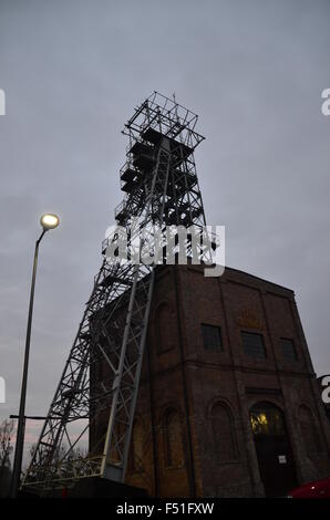 Historischer Bergbau Welle Kohleminen Stockfoto