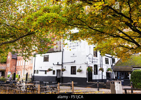 Ye Olde Reise nach Jerusalem älteste Inn Pub in England 1189 AD 1189AD Gebäude Außenfassade Nottingham City UK England Stockfoto