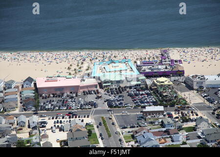 Luftaufnahme von Point Pleasant Beach, New Jersey Stockfoto