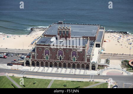 Luftaufnahme des Kongress-Saal, Asbury Park, New Jersey Stockfoto
