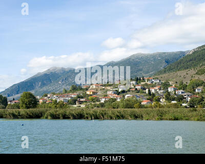 Fluss Aoos in der Vikos-Aoos Nationalpark, Griechenland Stockfoto