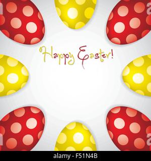 Kreis von Ostern Eiern Grenze im Vektor-Format. Stock Vektor