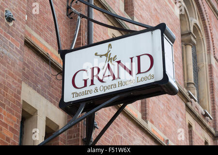 Das Grand Theater und Opernhaus in Leeds, West Yorkshire, Großbritannien. Stockfoto