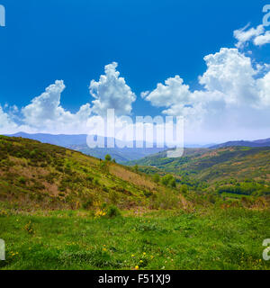 CebreiroAlto San Roque oben in der Art von Saint James in Galicien Spanien Stockfoto