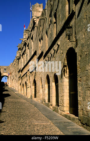 Griechenland, Dodekanesische Inseln, Rhodos, Altstadt, Odos Ippoton, Avenue of the Knights Stockfoto