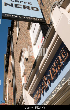 Café Nero Coffe-Shop shops uk italienisches Unternehmen Stockfoto