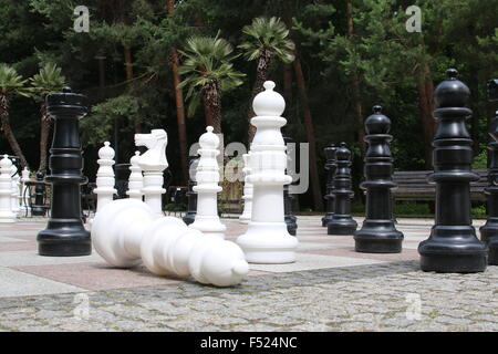 Riesenschach im park Stockfoto