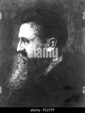 THEODOR HERZL (1860-1904) Austro-ungarische Journalistin, die für die Schaffung eines jüdischen Staates in Palästina eingesetzt. Stockfoto