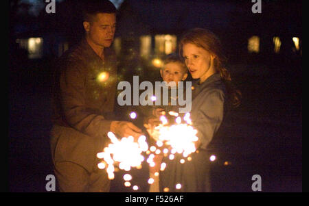 DER Baum des Lebens 2011 Fox Searchlight Pictures Film mit Brad Pitt, Jessica Chastain und Laramie Eppler Stockfoto