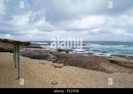 Margaret River an einem stürmischen Tag Stockfoto