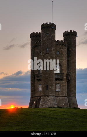 Historischen Broadway Tower Worcestershire England UK-Vereinigtes Königreich-GB Stockfoto