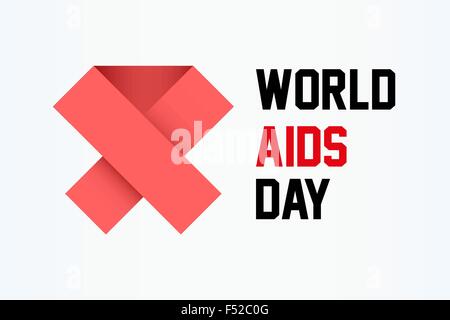 Welt-AIDS-Tag-Hintergrund Stock Vektor