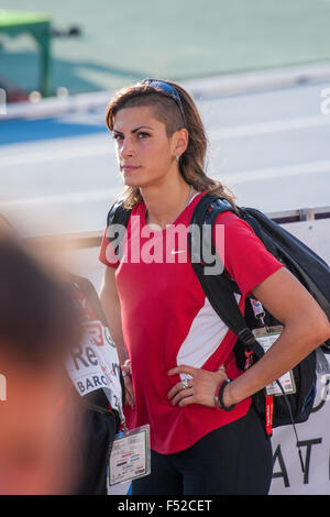 Ivana Spanovic Serbiens, Weitsprung Frauen Leichtathletik-Europameisterschaft am 27. Juli 2010 in Barcelona Stockfoto