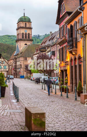 Kaysersberg, Haut-Rhin, Elsass, Frankreich, Europa Stockfoto