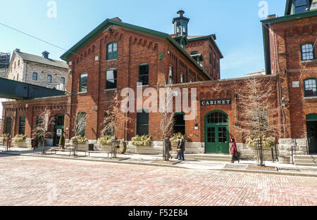 Gooderham und Würze, ehemals der größte Brennerei in Kanada, Distillery District, Toronto, Ontario, Kanada Stockfoto