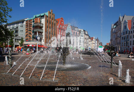 Deutschland, Mecklenburg-Vorpommern, Rostock, Universitätsplatz Stockfoto
