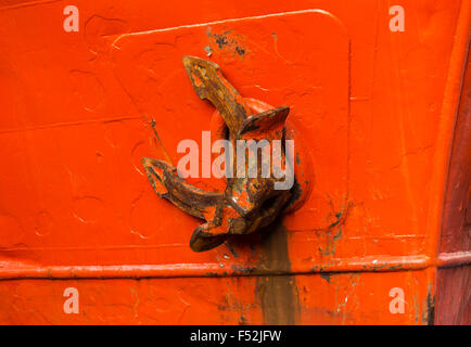 Rote Schiff Anker Stockfoto