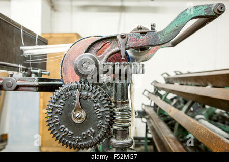 Vintage Garn Zähler in der Textilindustrie verwendet Stockfoto
