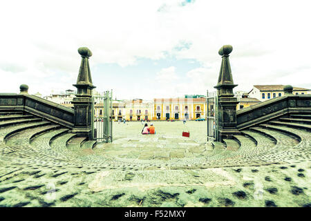 Architektur Detail vom Kloster San Francisco in Quito, Ecuador Stockfoto