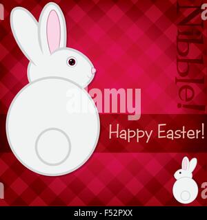 Ostern Hase Karte im Vektorformat. Stock Vektor