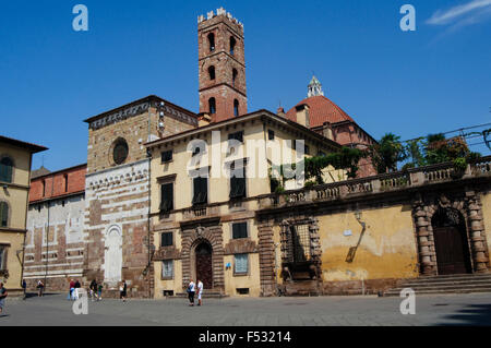 Italien, Toskana, Lucca, San Martino Platz Stockfoto