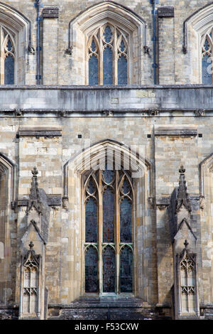 Schwibbogen der Kathedrale von Winchester, Hampshire, England Stockfoto