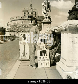 Werbung-Damen Mode Bekleidung, Rom, Italien Stockfoto