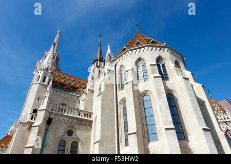 Matthias Kirche Matyas Templom, Schlossberg, Budapest, Ungarn Stockfoto