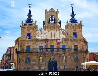 Astorga in Leon Stadt Rathaus Rathaus Stockfoto