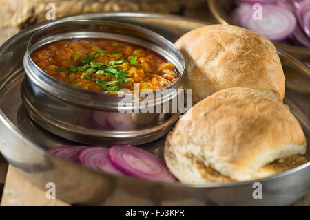 PAV Bhaji. Indische Straße Nahrung. Stockfoto