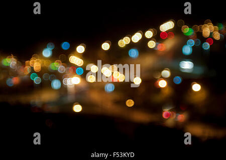 Zusammenfassung Hintergrund defokussierten Bokeh Lichter. Soft-Fokus Stockfoto