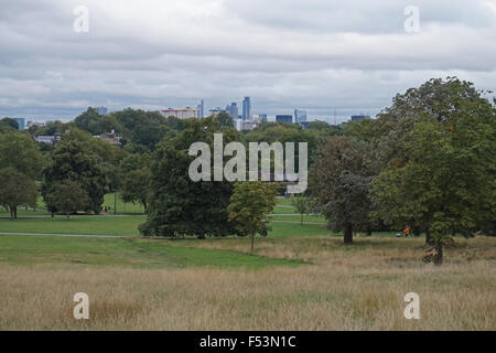 Die Ansicht von London von Primrose Hill, London Stockfoto