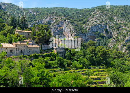 Mittelalterliche Dorf von Oppede le Vieux, Region Vaucluse, Provence Alpes Cote d ' Azur, Frankreich Stockfoto