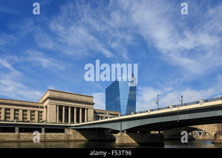 30th Street Bahnhof und Cira Center, Universitätsstadt, Philadelphia, Pennsylvania Stockfoto