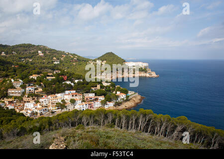 Sa Tuna Küste in Costa Brava, Spanien Stockfoto