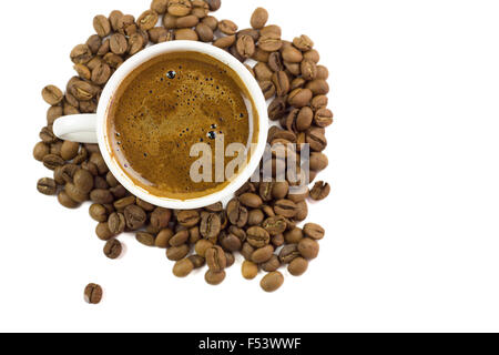 Türkischer Kaffee auf isolierte Hintergrund Stockfoto