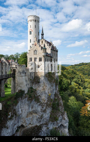 Schloss Lichtenstein, Landkreis Reutlingen, Baden-Württemberg, Deutschland Stockfoto