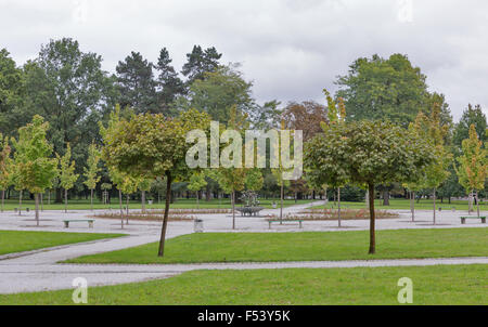 Herbstlandschaft Tivoli-Park Ljubljana, Slowenien Stockfoto