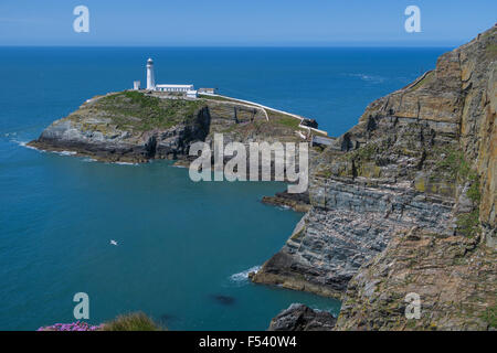 South Stack Leuchtturm, Anglesey, Wales Stockfoto